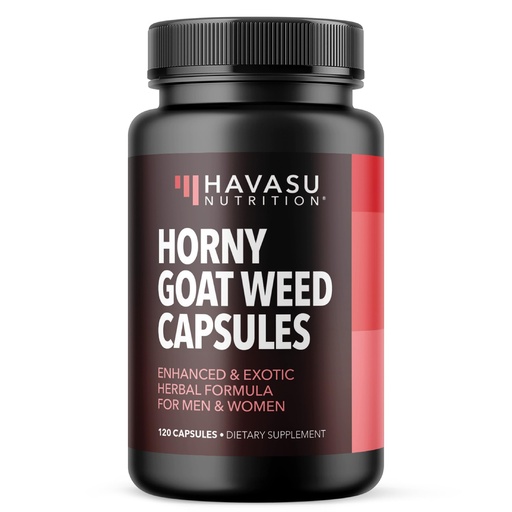 [BRSW2CQZAUFGKAAV] Horny Goat Weed Capsules for Men & Women - Extra Strength Performance & Energy Support with Tongkat Ali, Muira Puama, and Saw Palmetto - 2 Month Supply Herbal Supplement for Increased Endurance