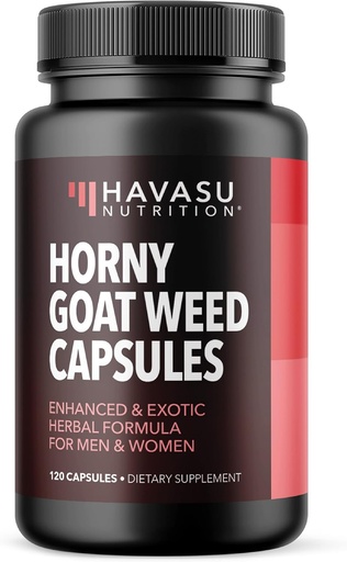 [BRSW2CQZAUFGKAAV] Horny Goat Weed Capsules para homes e mulleres - Rendemento extra de forza e apoio de enerxía con Tongkat Ali, Muira Puama e Saw Palmetto - 2 meses de abastecemento Suplemento de herba para aumentar a resistencia