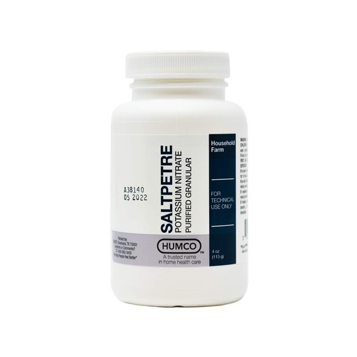 [BRSWGZL2BV4BOFLK] Saltpetre Potassium Nitrate, FCC, 4 oz.