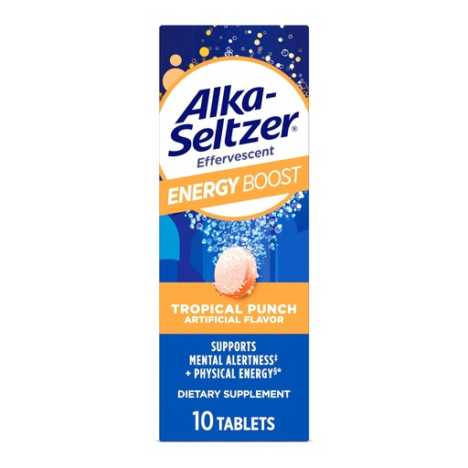 [BRSROCQCCQAQ2D3B] Alka-Seltzer Energy Boost, 10ct