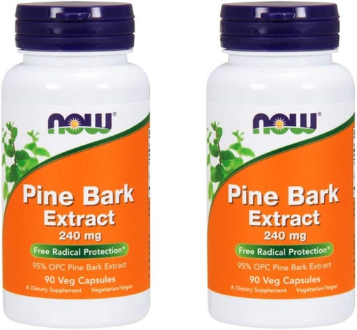 [BRSWKHD6OZ6AYHDG] NOW Foods Pine Bark Extract 240 mg, 90 Vegetable Capsule (2 Pack)