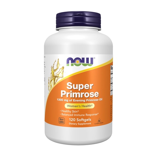 [BRSWIY3RBRYR2CDM] NOW Foods Supplements, Super Primrose 1300 mg with Naturally Occurring GLA (Gamma-Linolenic Acid), 120 Softgels
