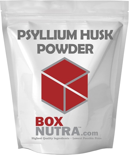 [BRSROBQYCUFAM3A3] BoxNutra Psyllium Husk Powder - Bulk-Forming Laxative - Promotes Regular Bowel Movements - Mejora la Digestión, 1kg