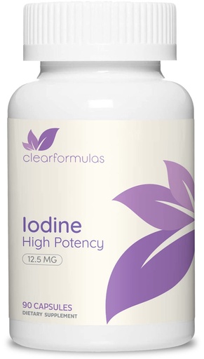 [BRSW2GI7BV5WGH3U] High Potency Potassium Iodine Supplement - Potassium Iodide USP and Free Iodine Capsules 12.5mg Precise Dosage Blend - Capsule Alternative to Lugol's Supplement for Thyroid Energy & Immunity (3 Month)