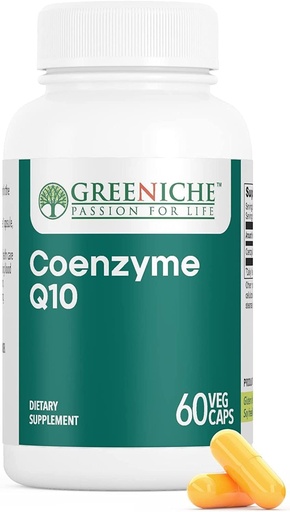 [BRSWGGQ3DMFAGDL3] Greeniche Coenzyme Q10, 60 Caps, High Absorption Coq10, Vegan, Gluten Free