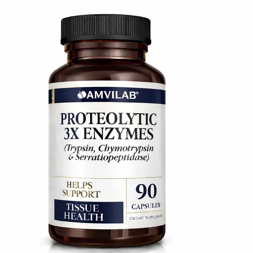 [BRSROZIHO4IROHIU] Proteolytic Enzymes 3X with Serrapeptase,Trypsin & Chymotrypsin | Reduces Edema & Irritation from Tissue Injury -Supports Body Wellness & Recovery- Digestive Supplement - 90 Capsules