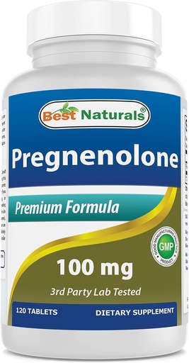[BRSWYAIKCIJRECTA] Best Naturals Pregnenolone 100 mg 120 Tablets