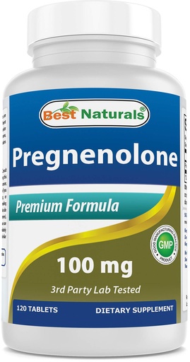 [BRSWYAIKCIJRECTA] Best Naturals Pregnenolone 100 mg 120 Tablets