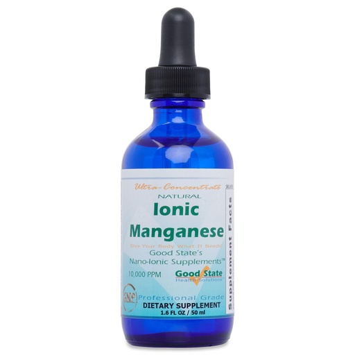 [BRSWECARCQBWYGTV] Good State | Natural Ionic Manganese | Liquid Concentrate | Nano Sized Mineral Technology | Professional Grade Dietary Supplement | 1.6 Fl oz Bottle (50 mL)