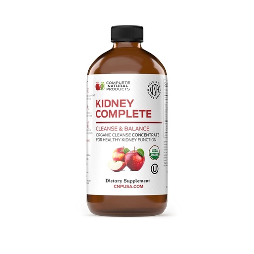 [BRSRMGQPPMMAMDQ4] Complete Natural Kidney Complete - Liquid Dietary Supplement for Kidney Support, Cleanse, and Detox with Apple Cider Vinegar, Lemon, Organic Chanca Piedra, Beet, Citric Acid, Vitamin C, & More - 12oz