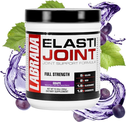 [BRSWIY3YC4HQM2TI] Labrada Nutrition Elastijoint, Grape - Glucosamine Joint Support Supplement Powder for Men & Women, Joint Relief & Bone Health Supplement with MSM, Glucosamine Chondroitin MSM - Gluten-Free