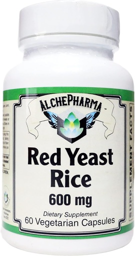 [BRSW2FIPOZYBSDLZ] Red Yeast Rice (Organic and Citrinin Free), 600mg (60 Vcaps)