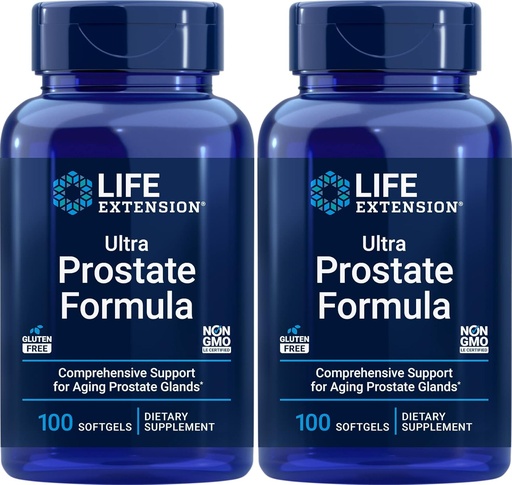 [BRSWYYL7BEPGMCDD] Life Extension Ultra Prostate Formula, 100 Softgels (Pack of 2) - Natural Supplement for Men
