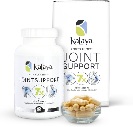 [BRSWYZQ3CN5AAC3D] Kalaya 7X Joint Support Supplement - Disegnato da Professionisti Medici - per Giunti, Salute e Supporto Muscolo - con Turmerico, Collageno e Vitamina C - 60 ct