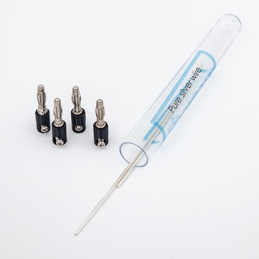 [BRSROZI3CEHQYGQ6] Colloidal Silver | Pair of Pure Silver Wire 99.99% | Certificate | 9999 | 12 Gauge 4” | FromBora Colloidal Silver Generator Wire | Plus 4pcs Wire Holders