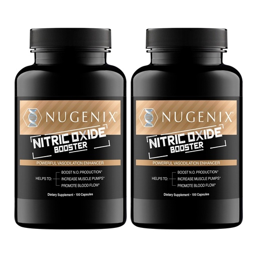[BRSRAHD3OBYAIAL5] Nugenix Nitric Oxide Booster Supplement - Nitric Oxide Flow, L-Arginine, L-Citrulline, Pine Bark Extract - Vasodilator - 200 Count
