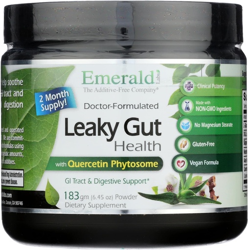 [BRSROYD5CEHR63L7] Laboratorios de Esmeralda Leaky Gut Health - Suplemento de Apoyo Digestivo con DGL Licorice, Aloe Vera Extracto &amp; Más - Apoya Colon & Gut Health - 6.45 oz (hasta 60 días de suministro)
