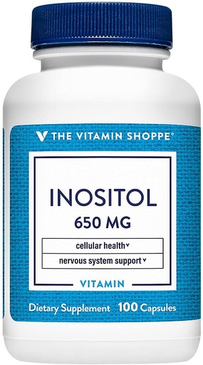 [BRSWIYTYOEDR6DDI] The Vitamin Shoppe Inositol 650MG, Supports Healthy Liver & Cellular Function (100 Capsules)