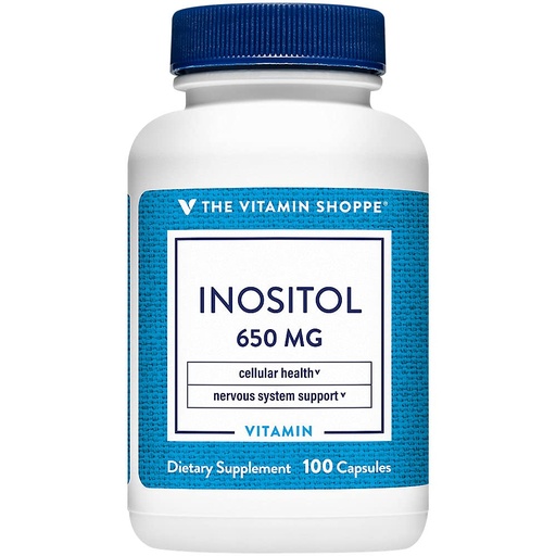 [BRSWIYTYOEDR6DDI] The Vitamin Shoppe Inositol 650MG, Supports Healthy Liver Cellular (100 Capsules)