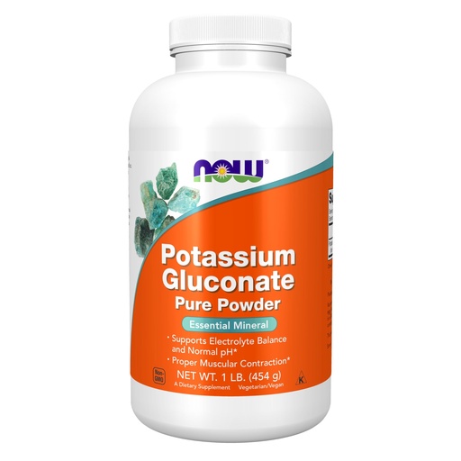 [BRSWIY34AB5Q4EA7] NOW Foods Supplements, Potassium Gluconate Pure Powder 175 mg, Essential Mineral*, 1-Pound
