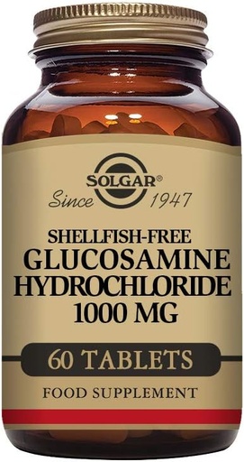[BRSWIYQPB56BWCLG] Solgar Glucosamine Hydrocloride Tablets, 1000 mg, 60 Count