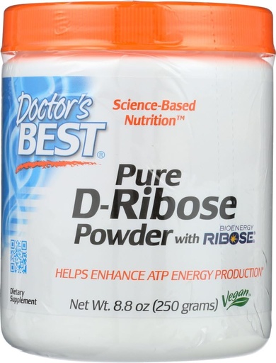 [BRSWIYQZAEPGE23C] Кращий D-Ribose з біоенергією, Не-GMO, Vegan, Gluten Free, Energy Enhancement, 250г, 8.8 Ounce (Pack of 1)