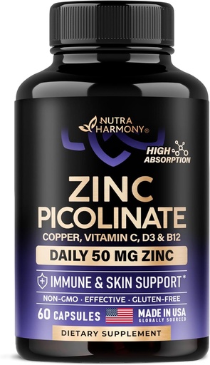 [BRSRAZLRCUNBA232] Zing Picolinate - 60 Capsules