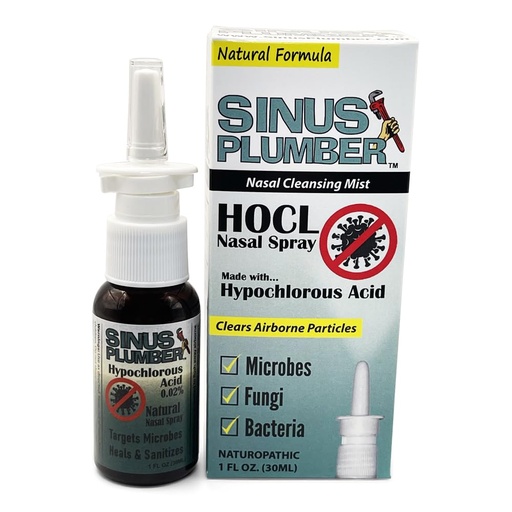 [BRSRMBARDFYRAYD3] Sinus Plumber Hypochlorous Acid Nasal Spray Removes Bacteria | Cold Defense | 30 ml