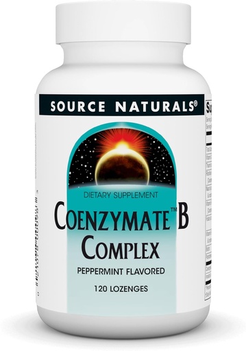 [BRSWIYQOAUBR62LG] Fuente Naturales Coenzymate B Complejo - Peppermint Flavor Que se funde en la boca - B Vitaminas - 120 Lozenges