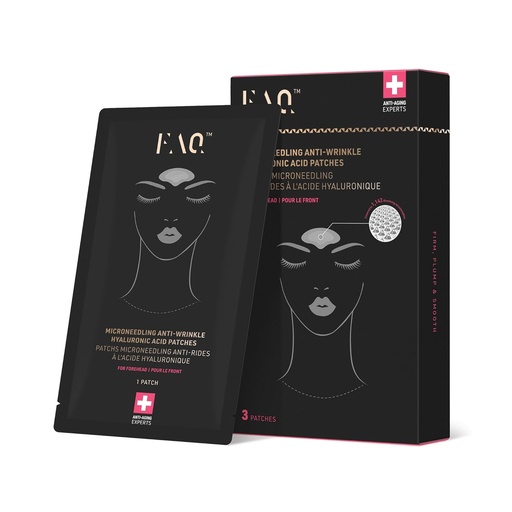 [BRSROGDQBUPRU2T2] FAQ Hyaluronic Acid Patches For Forehead - Forehead Patches - Travel -friendly Skin Care - 3 pcs.