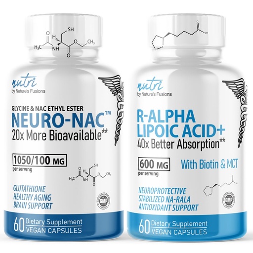 [BRSRAZYTCJ6GACA3] Nature's Fusions Neuro Nac (NAC Ethyl Ester) & R Alpha Lipoic Acid 600mg (60ct)