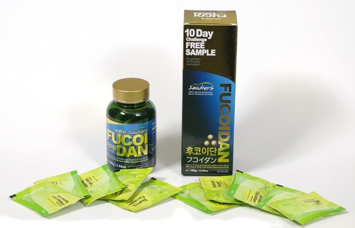 [BRSWGEIOPIJWCG3U] 100% natūralus rudadumblių ekstraktas SeaHerb Fucoidan USFDA Passed (FDA ID KODAS 2030950) (10Satchets + 100g)