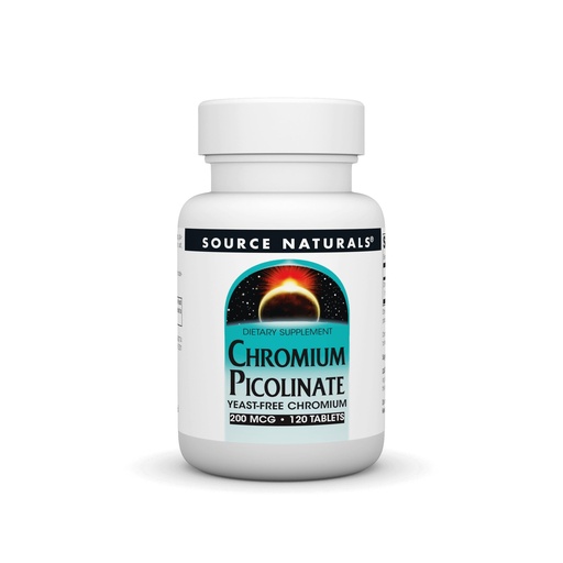 [BRSWIY35BN5GOGTM] Source Naturals Chromium Picolinate 200 Mcg Tablet, 120 Count