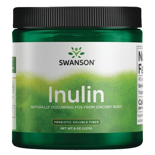 [BRSWIYAQPN5A2FQ5] Swanson Inulin - Prebiotic Soluble Fiber Powder Promoting Digestive Health - Naturally Occurring FOS from Chicory Root Supporting Overall Gut Performance - (8 oz Each)