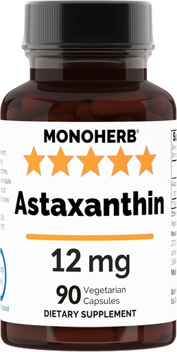[BRSRAZT2PMCAGDLF] Astaxanthin 12 מ"ג - 90 קפסולות Veg