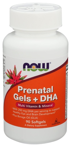 [BRSWIGT5AQAWGCLU] Now Foods Prenatal Gels Plus DHA, 90 CT
