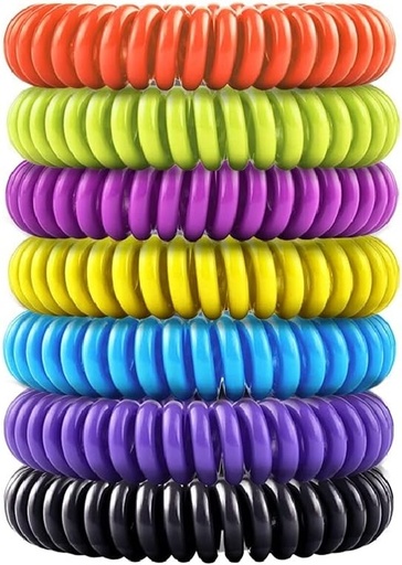 [BRSW2ZA5C4FAG3LK] 14 Pack Mosquito Bracelets for Kids Adult - Nature Citronella, Lemongrass and Eucalyptus, Up to 350 Hour of Protection