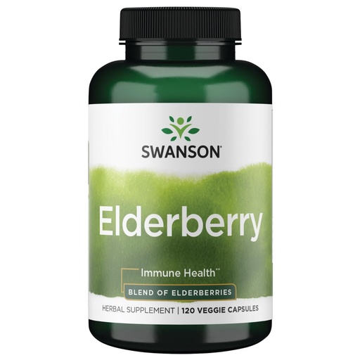 [BRSWGEANBUCR43QU] Swanson Elderberry 575 Milligrams 120 Veg Capsules