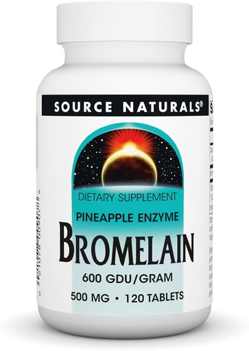 [BRSWIYT3OMAGOELY] Source Naturals Bromelain, Proteolytic Enzyme Supplement, 500mg - 120 Tablets
