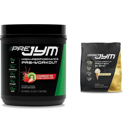 [BRSROBIPAEMR43Q6] PRE JYM 30 Servings - Strawberry Kiwi & ahitian Vanilla Bean