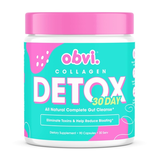 [BRSWYBQECUPQEYL6] Obvi Detox Colon Cleanse Supplement | Promotes Digestive and Gut Health, Bloating Relief, Helps Remove Toxins | Immune Support with Milk Thistle, Psyllium Husk, Senna Leaf | 90 Capsules | 30 Servings