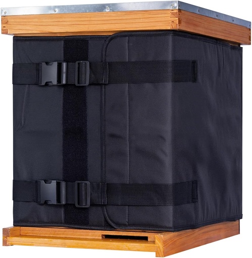 [BRSRA2Q7CBYWAETB] MayBee Winter Bee Hive Wrap for 10 and 8 Frame Beehives, 600D Oxford Cloth Adjustable Beehive Wrap for 2 Deep Hive Boxes, Waterproof, Windproof, Lightweight, Reusable, 76.8" x 18.1"