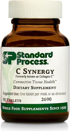 [BRSWIYQ7DIJRMDDU] Standard Process C Synergy - Supplement to Support Connective Tissue Health - Whole Food-Based Supplement to Aid Immune Health - Connective Tissue Support with Vitamin C & Buckwheat Flour - 90 Tablets