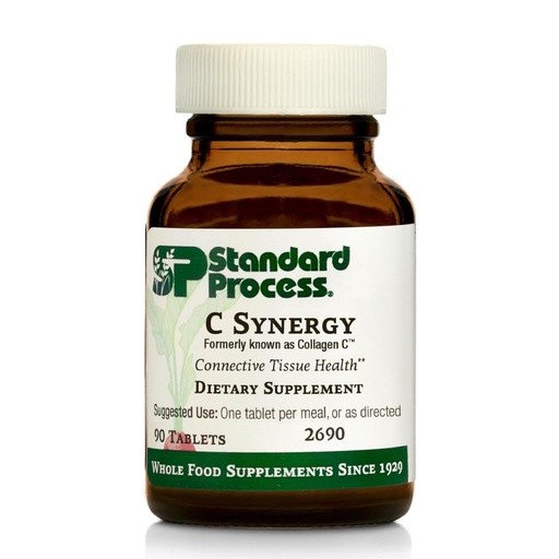 [BRSWIYQ7DIJRMDDU] Standard Process C Synergy - Supplement to Support Connective Tissue Health - Whole Food-Based Supplement to Aid Immune Health - Connective Tissue Support with Vitamin C & Buckwheat Flour - 90 Tablets