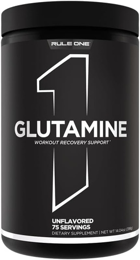 [BRSWKZIEAZ5GYG3I] R1 Glutamine 75 Serv Unflavored, 375 Gram