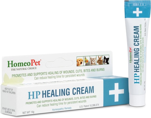 [BRSWIYD4OIMGMCD6] HomeoPet HP Healing Cream, Safe and Natural Skin-Healing Ointment for Cats and Dogs, 14 Grams