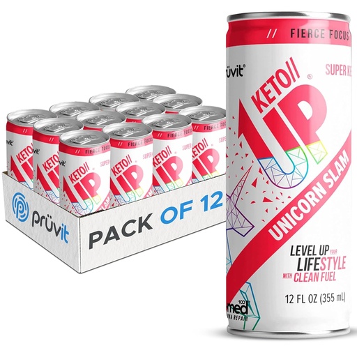 [BRSRMYAKPIIWYDTV] The Unicorn Slam Keto//Up® Drink – Ready-to-Drink Ketones for Focus for Men and Women 12 Pack