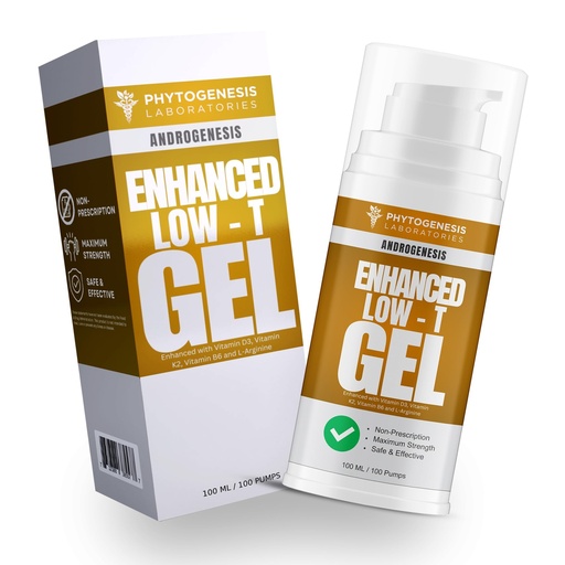 [BRSRMATRDMHB6DY7] Enhanced Formula – Low T Support Gel – T Booster for Men – Muscle Recovery, Energy Booster, Healthy Aging – Now with Vitamins D3, K2, B6 and L-Arginine