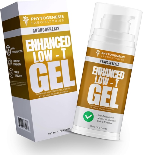 [BRSRMATRDMHB6DY7] Forbedret Formula – Lav T-støtte Gel – T Booster for menn – Muskelgjenvinning, energiforsterkning, sunn aldring – nå med vitaminer D3, K2, B6 og L-Arginin