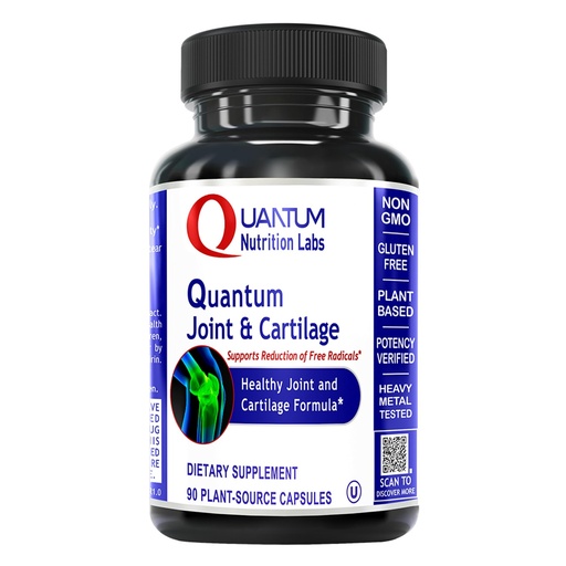 [BRSRAZAHDIMAGFA7] Quantum Joint & Cartilage Support Supplement - for Men & Women, Joint Mobility and Muscle Health, Cartilage Repair, Gluten Free, Plant-Sourced, Non-GMO - 90 Capsules
